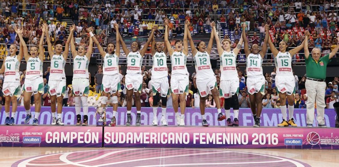 Elenco da Seleção Brasileira dos Jogos Olímpicos é formado pela base campeã do Sul-Americano (Divulgação/FIBA Américas)