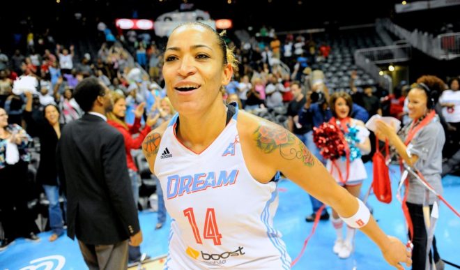 Dona de grandes números e campeã da WNBA, Érika de Souza ficou entre as 60 melhores atletas da história do principal campeonato norte-americano de basquete feminino (Divulgação/ATLDream)