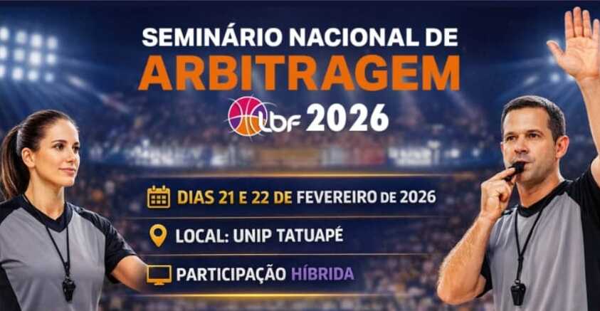 Arte criada para a divulgação do Seminário Nacional de Arbitragem LBF 2026